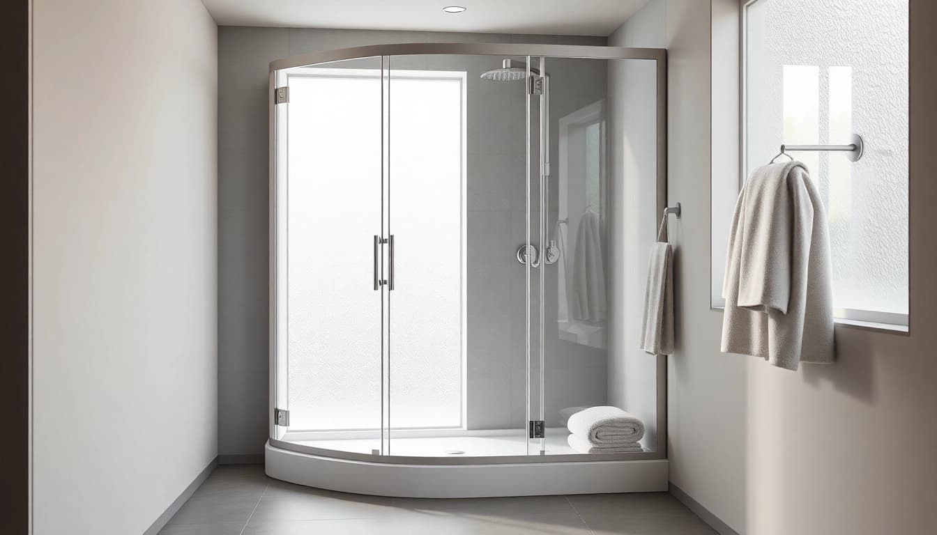 Elegante duschkabine 80x80 eckeinstieg im modernen Badezimmer für stilvolle Entspannung.