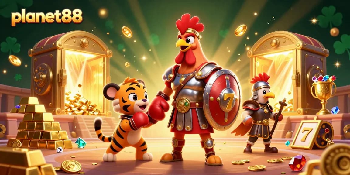 Engage in thrilling slot action at planet88 with a dynamic 3D casino celebration filled with jackpots.