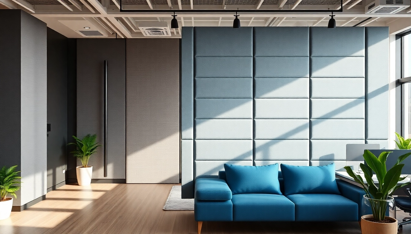 Install acoustic panels to enhance sound quality in modern office spaces.