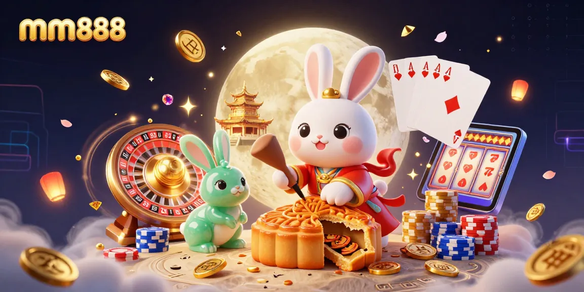 Experience the vibrant mm888 casino magic with animated characters and rich gambling elements.