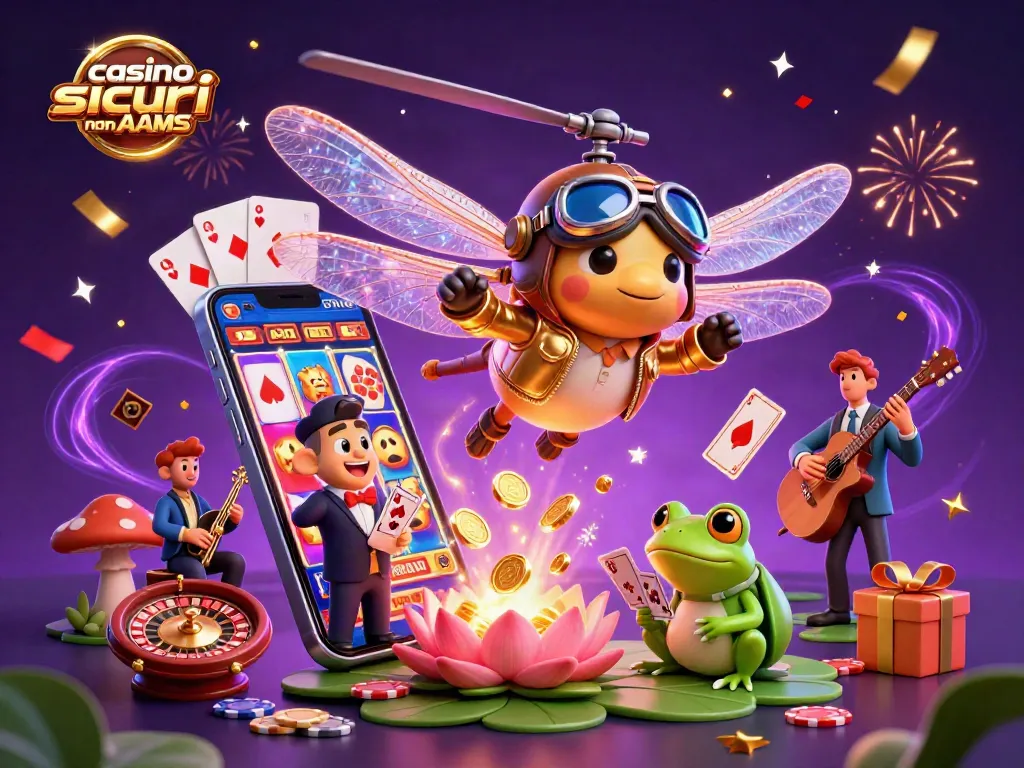 Scopri i migliori casino sicuri non AAMS con un pilotino e un croupier nel fantastico mondo dei giochi.