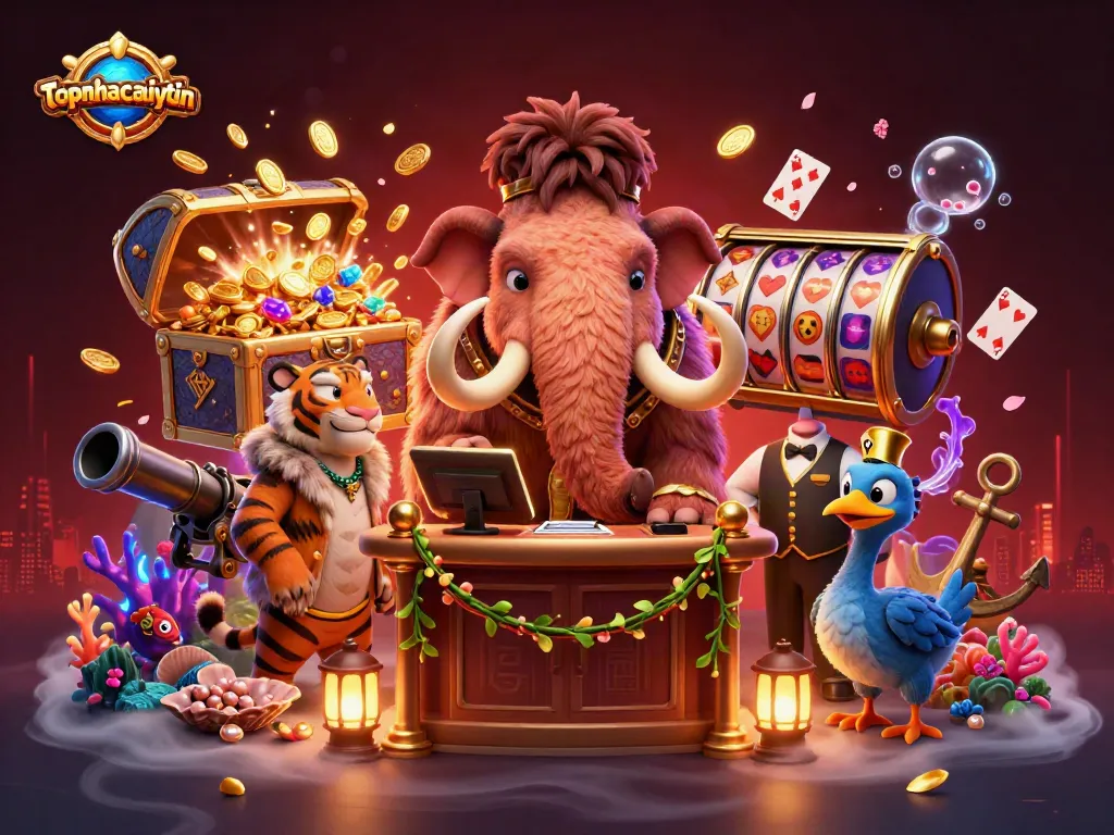 Experience the thrill of topnhacaiuytin with engaging casino action featuring vibrant characters and game elements.