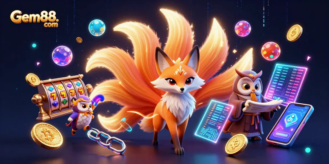 Experience thrilling jackpots at Gem88. com with vibrant casino elements and immersive graphics.
