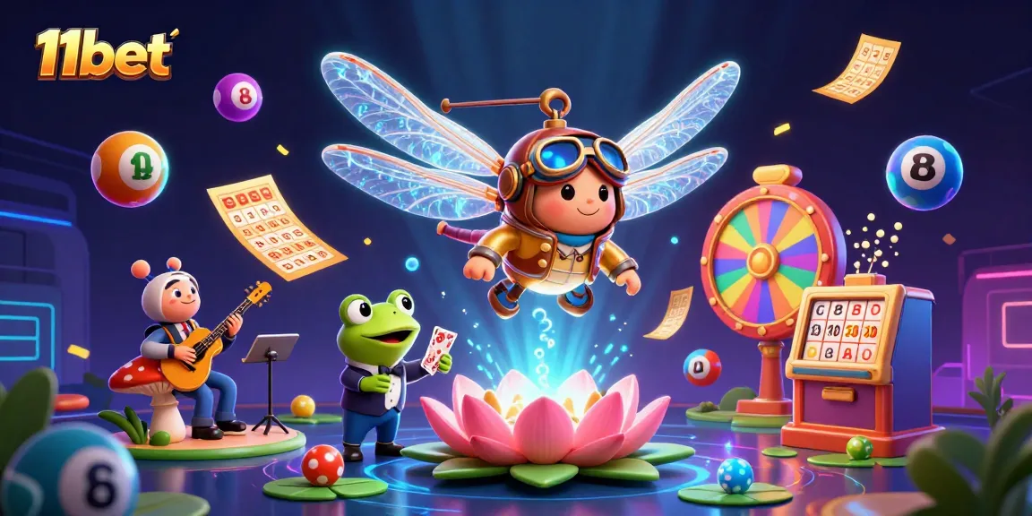 Experience exciting gaming with 11bet, featuring lively characters in a rich casino atmosphere.