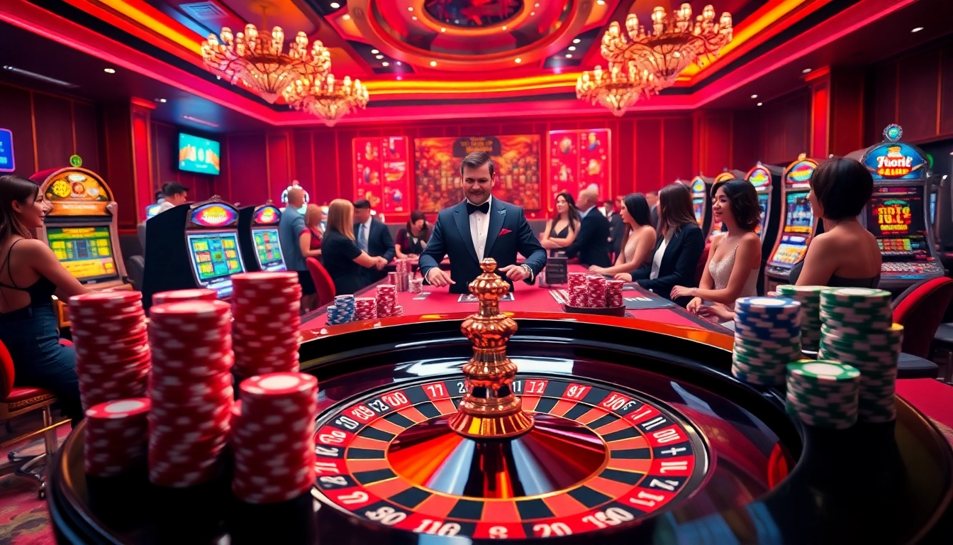 Experience high-stakes gaming action at trang chỉ tg88 with thrilling roulette and vibrant slot machines.