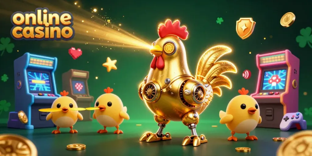 Juega en un casino online mientras los personajes de 3D llenan la escena con diversión y emoción.