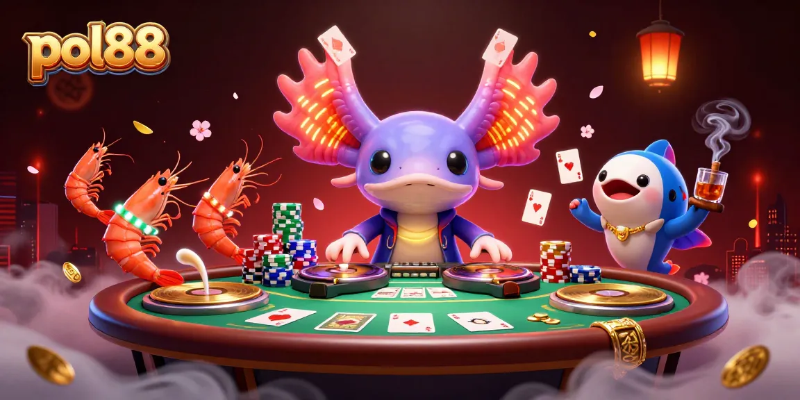 Menangkan jackpot pol88 dengan DJ axolotl neon dan pihak lainnya di kasino bawah laut