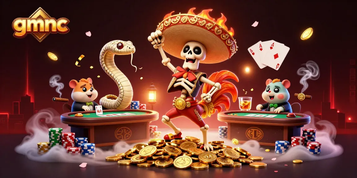 Win big with gmnc's celebration of victory and vibrant casino action!