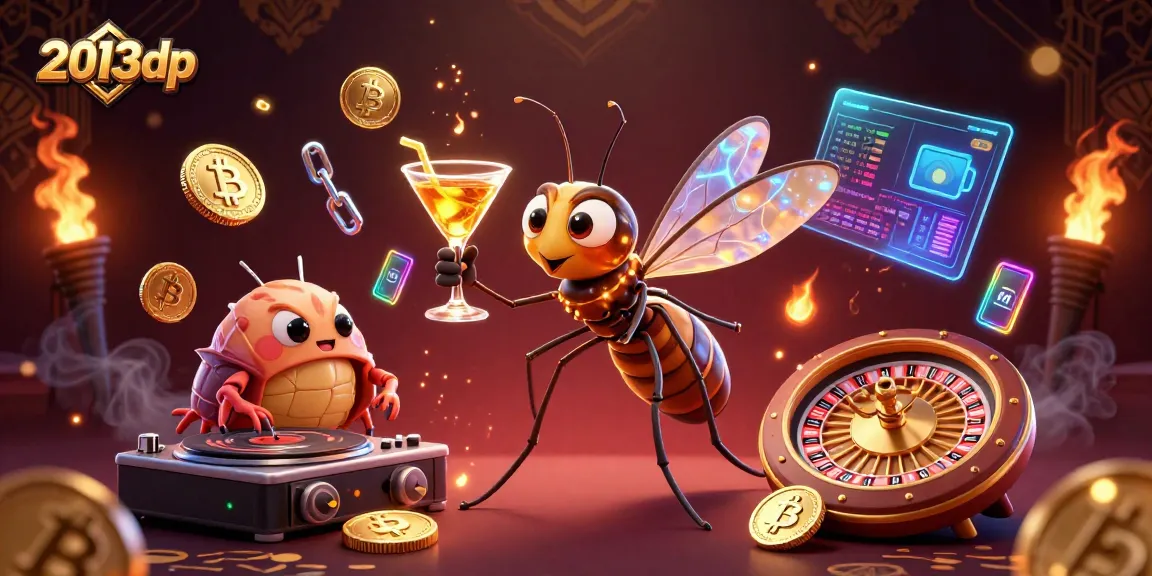 Experience thrilling casino adventures with 2013dp, featuring vibrant 3D characters, neon crypto elements, and a luxurious atmosphere.