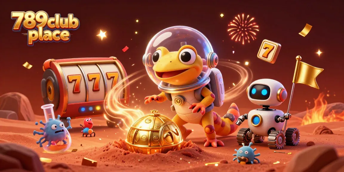 Experience thrilling wins at 789club place with a Martian gecko and captivating casino treasures.