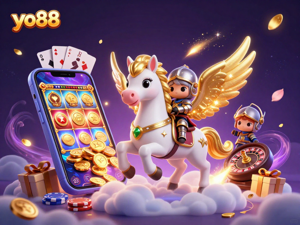 Win big with yo88 in this captivating 3D casino adventure featuring a celestial scene.