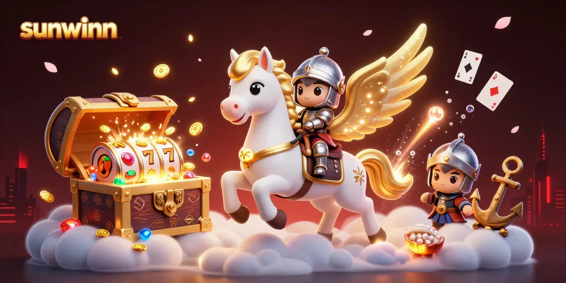 sunwinn casino adventure with vibrant slot reels and a magical knight