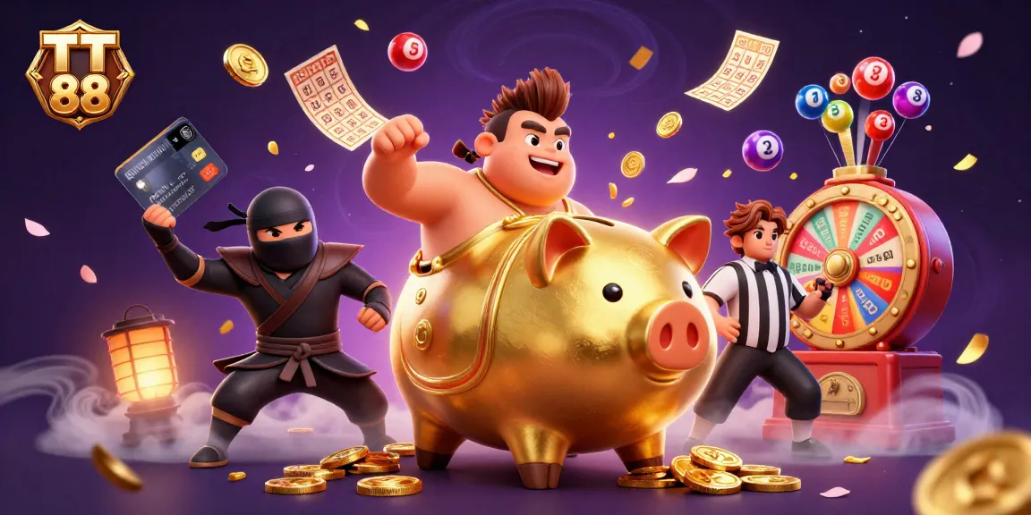 Join the fun at TT 88, where gamers compete for winnings in a vibrant casino scene.