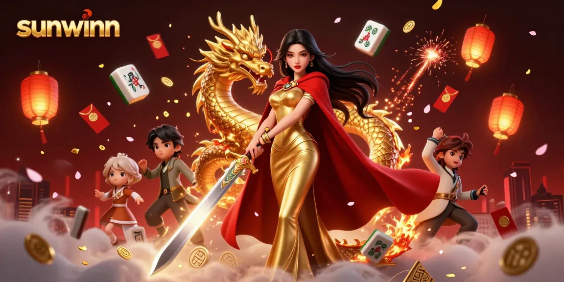Win big with sunwinn in an enchanting casino scene filled with vibrant elements.