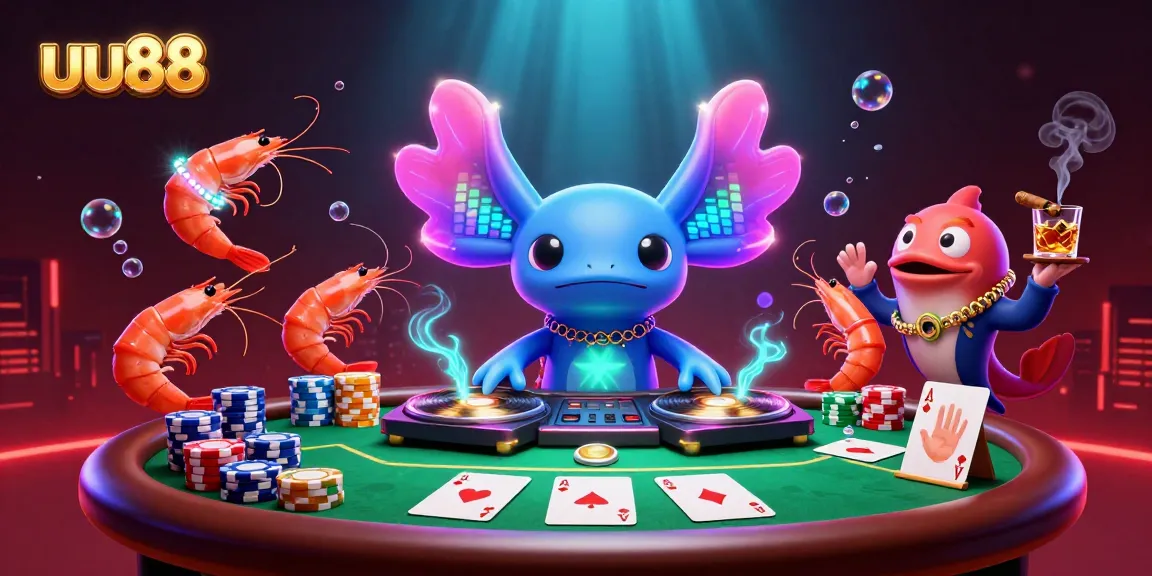 Experience thrilling gameplay at uu88 with a vibrant poker scene featuring captivating characters and high-stakes action.