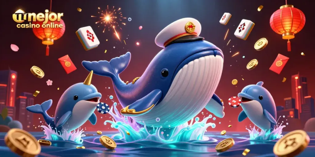 Disfruta en el mejor casino online mientras juegas con fichas y símbolos en un ambiente vibrante.