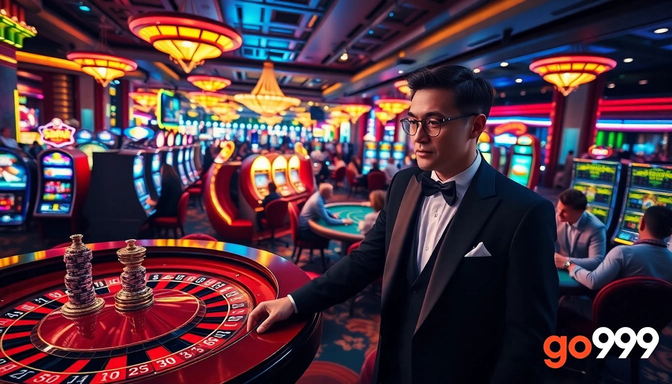 Players enjoying an intense go99 roulette game in a luxurious casino atmosphere.