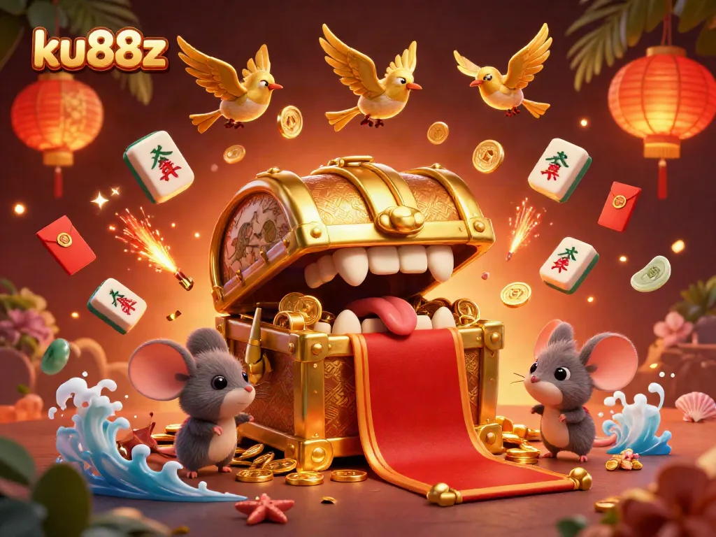 Spin the reels at ku88z with a golden treasure chest, transforming gambling luck for players.