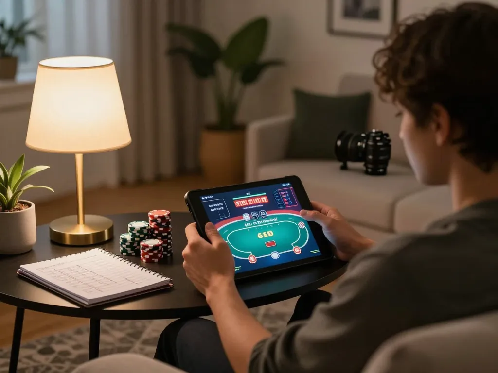 Engaging session at TR 88, a player actively placing bets on an online poker game.