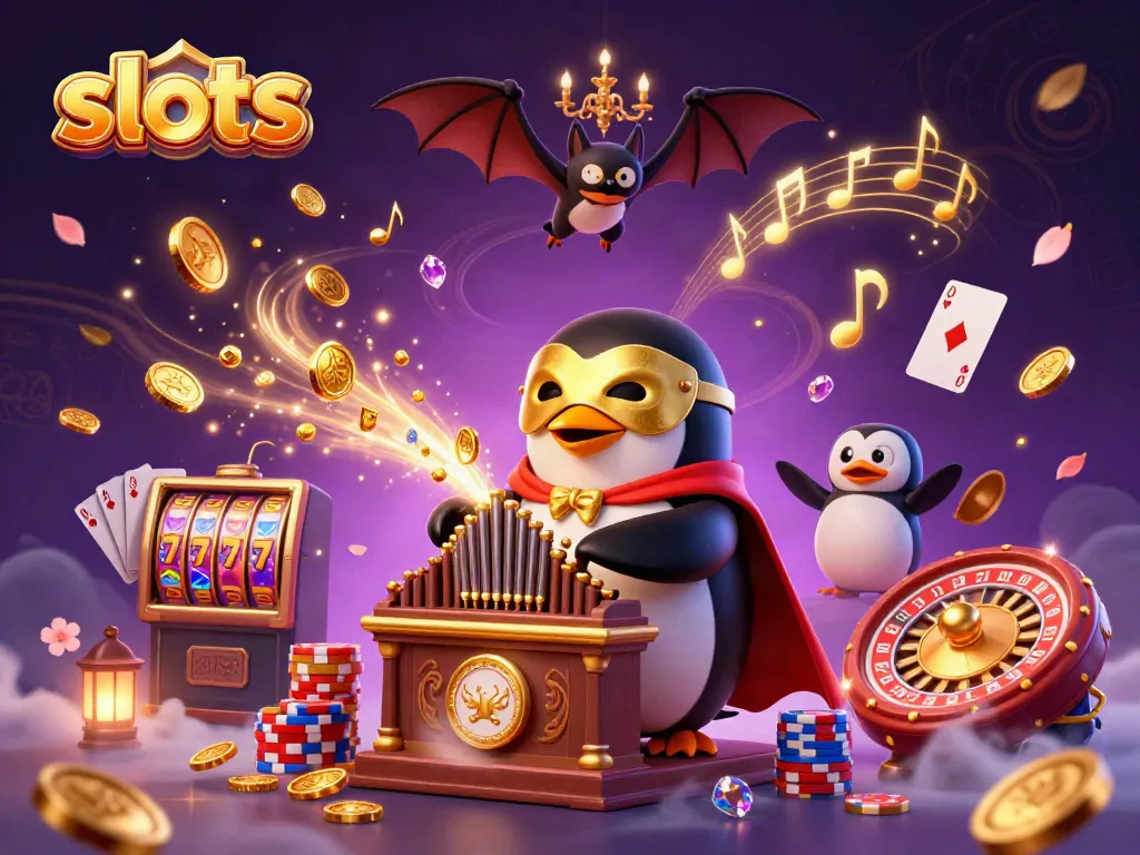 Experience thrilling slots action with our animated 3D penguin playing, dazzling lights, and jackpots!