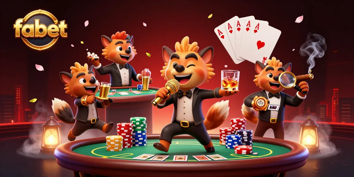 Join fabet's vibrant comedy casino scene with hyenas serving drinks and jokes for fun!