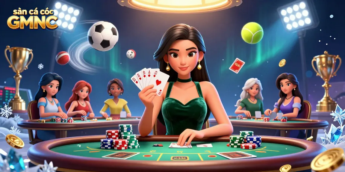 Experience the excitement of sàn cá cược GMNC with thrilling gameplay and dynamic elements in a visually stunning casino setup.