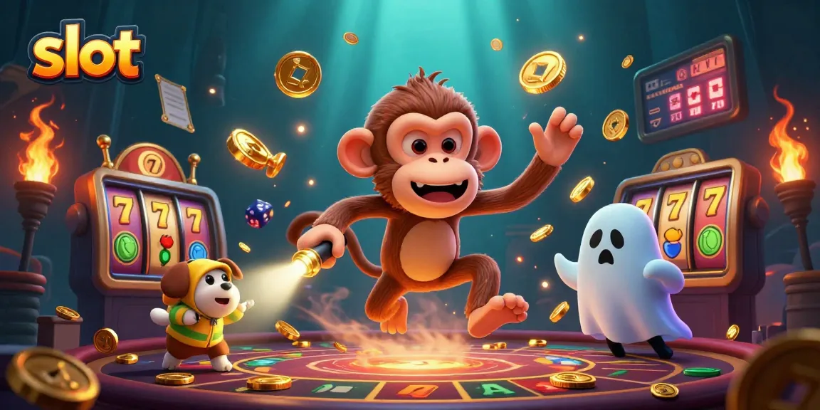 Experience thrilling slot action with exciting graphics and dynamic elements in this 3D casino illustration.