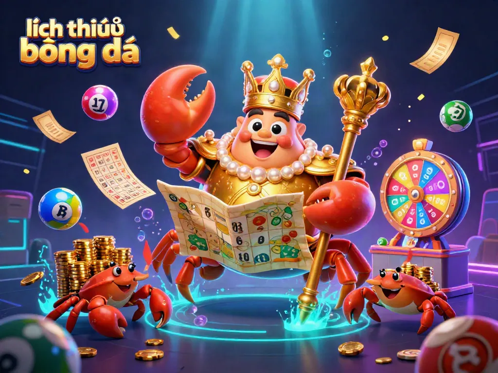 Engage with the vibrant 3D illustration of lịch thi đấu bóng đá featuring interactive elements of online gambling.