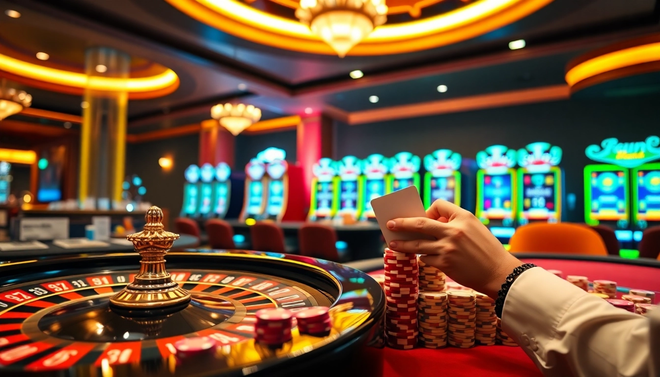 Experience high-stakes gambling excitement at https://new88.pet/ with vibrant casino visuals.