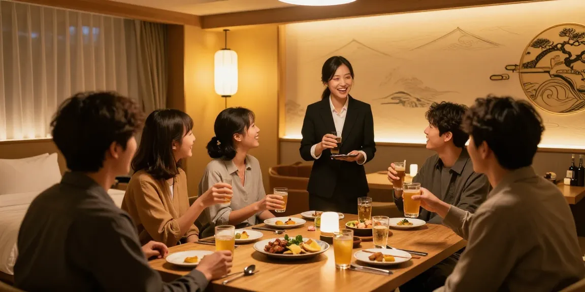 강남구구단에서 즐거운 모임을 갖는 친구들과 매니저의 모습.