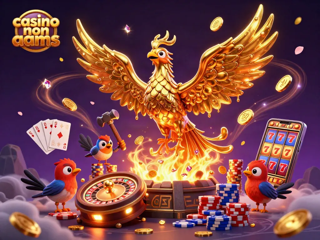 Gioca ai casinò non aams con monete dorate e simboli di fortuna volanti, immerso nell'azione.