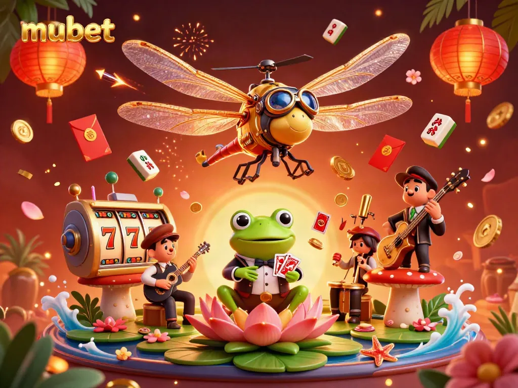 Experience thrilling gameplay with mubet at this dynamic virtual casino scene featuring engaging characters and vibrant elements.